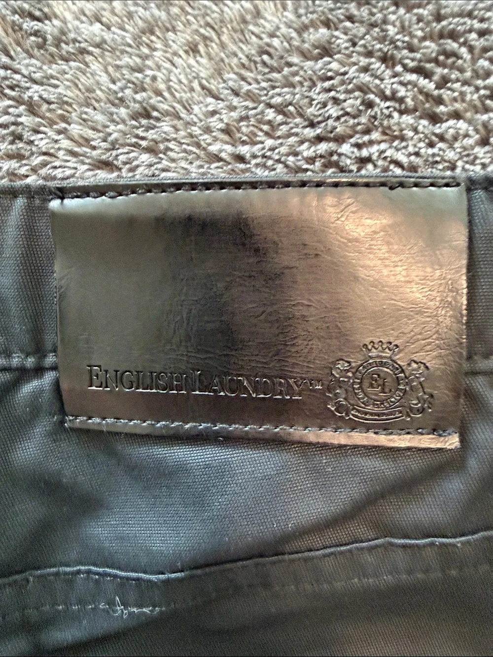 English Laundry Men's Black Chinos